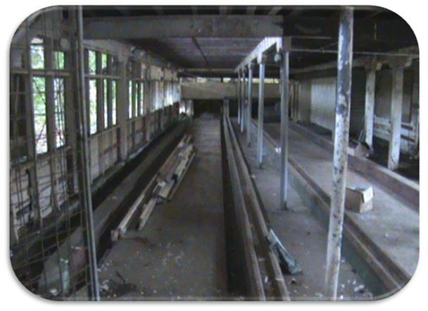 Interior del Club antes de las reparaciones